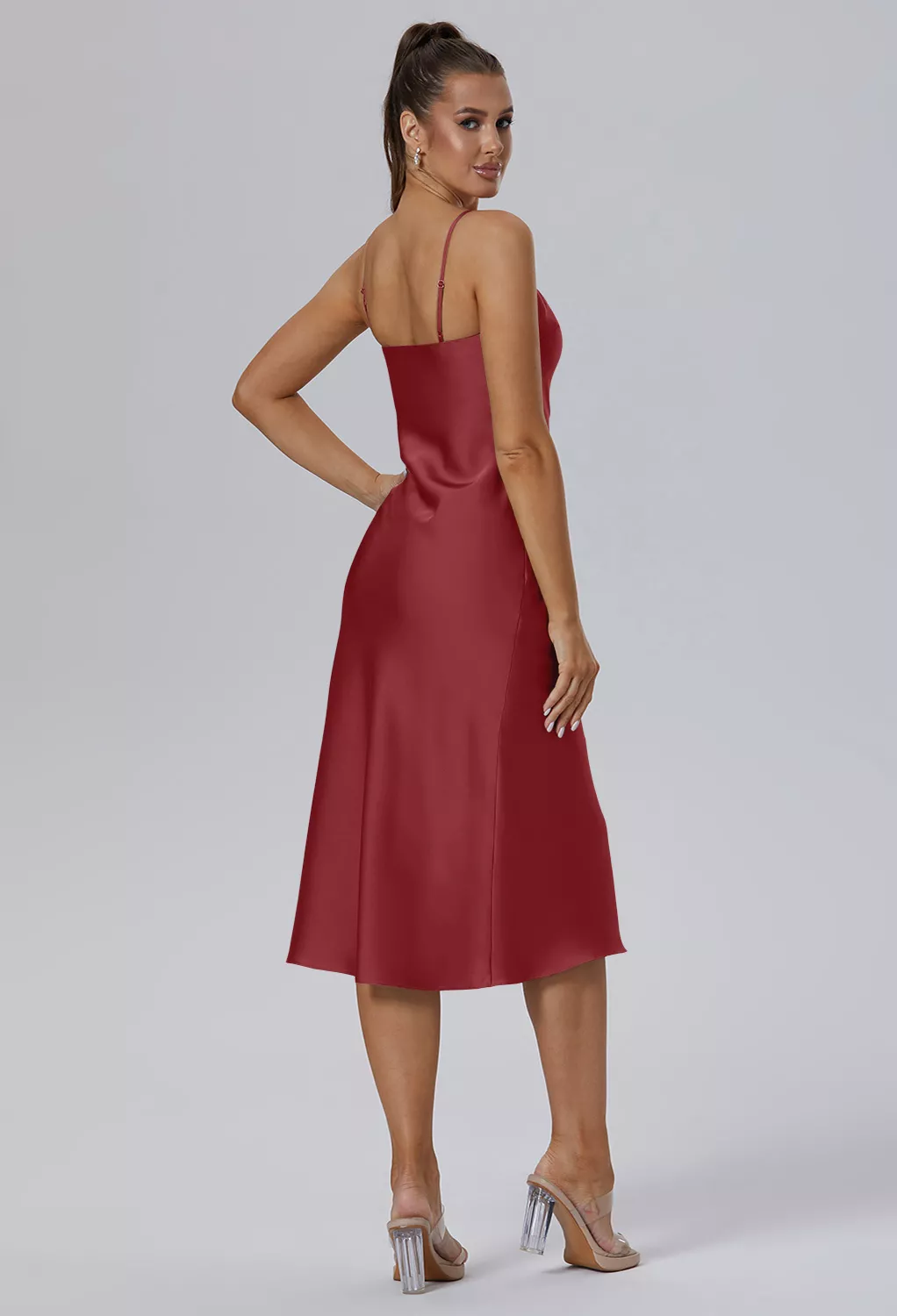 AW Gonamore Burgundy  Spring Wedding Guest Dresses